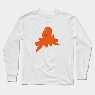 octopus orange Long Sleeve T-Shirt